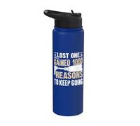 Lost One Gained 1000 raisons de continuer à devenir amputé Stainless Steel Insulated Water Bottle