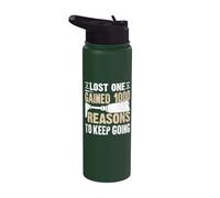 Lost One Gained 1000 raisons de continuer à devenir amputé Stainless Steel Insulated Water Bottle