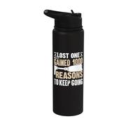 Lost One Gained 1000 raisons de continuer à devenir amputé Stainless Steel Insulated Water Bottle