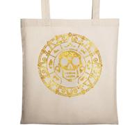 Lost Pirate Treasure Gold Coin Sac fourre-tout en coton écologique naturel Beige