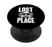 Lost Place Urbexer T-Shirt Exploration Urbaine Abandonnés PopSockets PopGrip Adhésif
