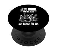 Lost Place Urbexer T-Shirt Exploration Urbaine Abandonnés PopSockets PopGrip Adhésif
