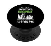 Lost Place Urbexer T-Shirt Exploration Urbaine Abandonnés PopSockets PopGrip Adhésif