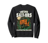 Lost Soul Marins chassant la Haute mer Happy Halloween Sweatshirt