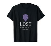 Lost with The Best Company Family GPS Heart T-Shirt