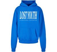 Lost Youth Sweat-shirt bleu ciel / blanc, Taille 5XL