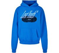 Lost Youth Sweat-shirt 'Icon V.5' bleu / bleu pastel / noir / blanc, Taille XXL