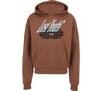 Lost Youth Sweat-shirt 'Icon V.5' bleu clair / marron / blanc, Taille S