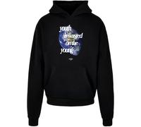 Lost Youth Sweat-shirt 'World' bleu foncé / vert / noir / blanc, Taille 5XL