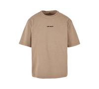 Lost Youth T-Shirt 'Chaos' beige foncé / bleu roi / noir, Taille XS