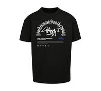 Lost Youth T-Shirt 'GRAFFITI' bleu roi / noir / blanc, Taille S
