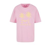 Lost Youth T-Shirt 'Right Direction' jaune / rose, Taille S