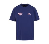 Lost Youth T-Shirt 'Western Coffee' bleu foncé / rose, Taille XL