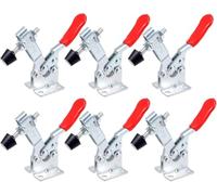 Lostwry - Lot de 6 tendeurs à levier au genou, 201B, pinces à dégagement rapide, outils à main, capacité 90 kg, antidérapant, horizontal, pince pour fonctionnement en machine