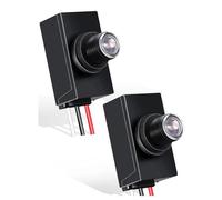 Losueeun Capteur crépusculaire en 2 parties pour lampe photo-résistance en plastique avec capteur crépusculaire pour éclairage extérieur 120-277 V Interrupteur photoélectrique