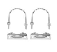 Losueeun Lot de 2 supports d'antenne en U - Pièces de fixation - Pince de mât d'antenne V - Accessoire pour antenne domestique externe