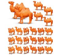 Losueeun Lot de 24 figurines de chameau, miniatures, figurines de chameau, figurines d'animaux pour décoration de gâteaux, ornements de bureau à