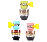 Losueeun Lot de 3 adoucisseurs d'eau pour cuisine - Fluor avec cartouche de filtration - Nettoyeur d'eau - - Filtre nettoyant