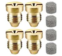 Losueeun Lot de 4 embouts de buse de 1,1 mm pour canon à mousse et mousseur avec filetage universel et filtre en maille pour lance à mousse à neige en métal