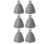Losueeun Lot de 6 bonnets de bain en feutre absorbants pour sauna, douche, salle de bain, bain à vapeur, pièces de rechange, accessoires