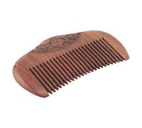 Losueeun Peigne en bois de vert naturel super serré peigne statique poux barbe peigne coiffure peigne bois de