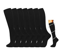 Losvcbcx 2/4/6/7 paires de chaussettes de compression pour hommes et femmes de 15 à 20 mm de titane sont les meilleurs articles sportifs et médicaux pour les infirmières de course, de vol et de voyage