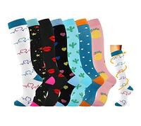 Losvcbcx 2/4/6/7 paires de chaussettes de compression pour hommes et femmes de 15 à 20 mm de titane sont les meilleurs articles sportifs et médicaux pour les infirmières de course, de vol et de voyage