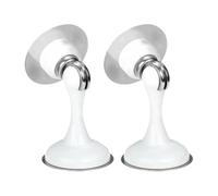 LOSVIP # 2er-Pack Türstopper, Türstopper, Türschnäpper, rostfreier, robuster Türhalter, Türstopper für die Unterseite der Tür, selbstklebender Türstopper ohne Bohren (White, One Size)