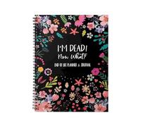 LOSVIP # End Of Life Planner Organiseur Notebook I'M Dead Now What Planner Bound If I Die Organizer Guided Final Arrangement For Beneficiary Will Preparation Last Wishes (Black, One Size)