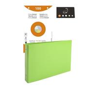 Lot 1 Classeur Pour Fiches + 100 Fiches Bristol Quadrillées Perforées Couleurs Assorties 125 * 200 (Vert Pomme)