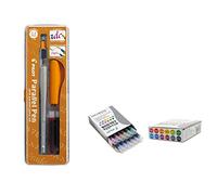 lot 1 Stylo plume caligraphie Pilot Parallel Pen avec Plume 2,4 mm Rechargeable + boîte avec 12 Cartouches assorties