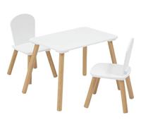 Atmosphera Ensemble table rectangulaire avec 2 chaises