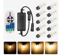 Lot 1 Variateur et 10 Ampoules Led Filament E27 Dimmables