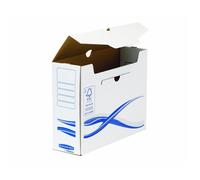 Bankers Box by Fellowes - Pack 10 boîtes d'archives Basique A4 dos 100 mm, carton recyclé