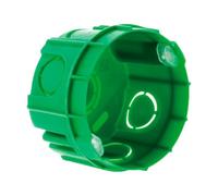 Lot 10 boîtes maçonnerie Ø60x40mm - appareillage vis et griffes - Vert - Zenitech