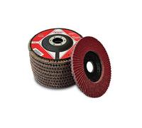 lot 10 disques plats a lamelles ceramique 125 mm grain 60 -