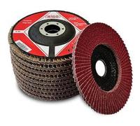 lot 10 disques plats a lamelles ceramique 125 mm grain 60 - Oc-pro