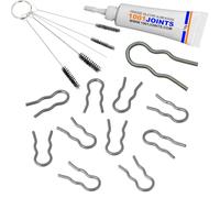 LOT 10 FIXATION MÉTAL 4MM RESSORT PINCE TUYAU CONNECTEUR MACHINE À CAFÉ REMPLACEMENT COMPATIBLE AVEC JURA PHILIPS SAECO KRUPS GAGGIA SIEMENS MIELE BOSCH GAGGENAU BALAY NEFF ETC…