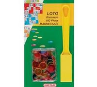 Lot 10 Kit Loto Ramasse Pions Magnetique Avec Baton 100 Pio Multicolor G