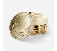 LOT 10 MEDAILLES OR 50 mm Sans taille