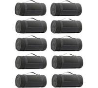 Lot 10 plaids couvertures polaires - gris - 150x120 cm - taille:unique Gris G