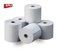 APLI Rouleaux papier thermique 57x40x12 48 g - Lot de 10