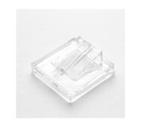 Lot 10 supports bagues plot carré plastique - Présentoirs pour bijoux Transparent