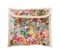 Lot 100 Élastiques Cheveux Petits Animaux Haute Élasticité Accessoires Fille Sans Casse Anti Glisse Doux Cadeau Il peut servir à attacher les tresses et les queues de cheval