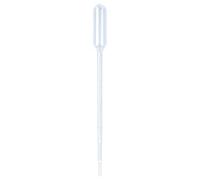 Lot 100 Pipettes Pasteur Graduées en Plastique PE-1ml