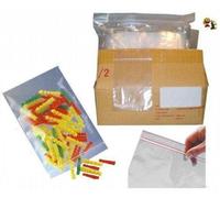 Lot 100 sachets à fermeture zip 180x250 mm 18x25 cm pochettes qualité alimentaire 50 microns CBJ