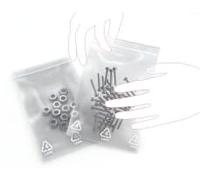 Lot 1000 sachets (10 x100 sachets) zip transparents à fermeture rapide - 50 microns d'épaisseur - Différents format et taille au choix (40 x 60 m/m)