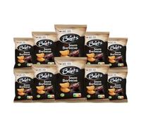 Lot 10x Chips Brets Barbecue - Chips de Pommes de Terre Saveur Sauce BBQ - Snack Salé Croustillant - Sachet 125 g