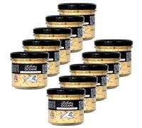 Lot 10x Rillettes océane (saumon, thon, espadon, marlin fumés) - Pot 90g