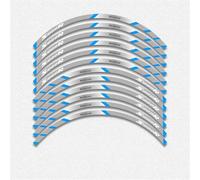 Lot 12 Autocollants Réfléchissants Jantes Moto pour BMW S1000R Décoration Contour Moyeux Étanches Décorations(A2 Style B Bule)
